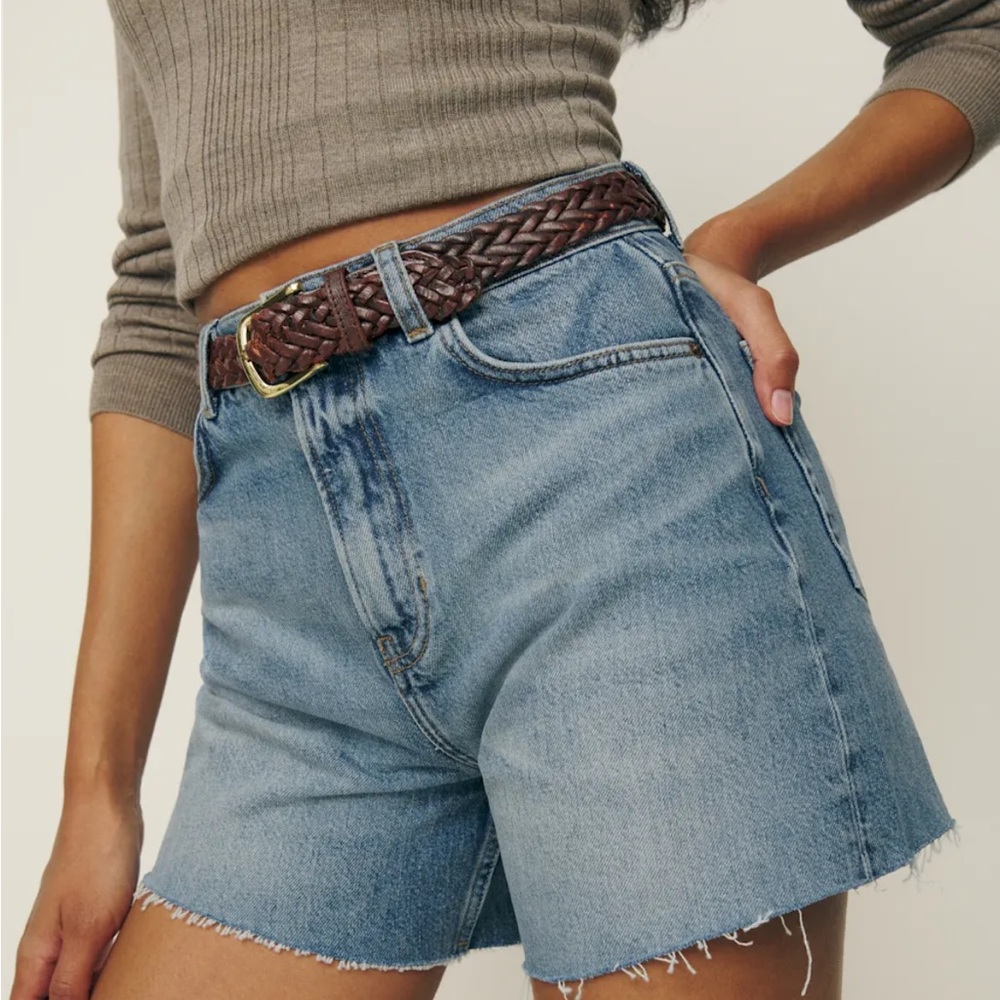 Reformation High Rise Relaxed Wilder Shorts 26 Galway